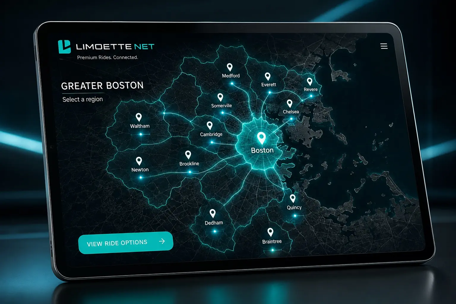 Limoette Net Greater Boston Black Car network concept